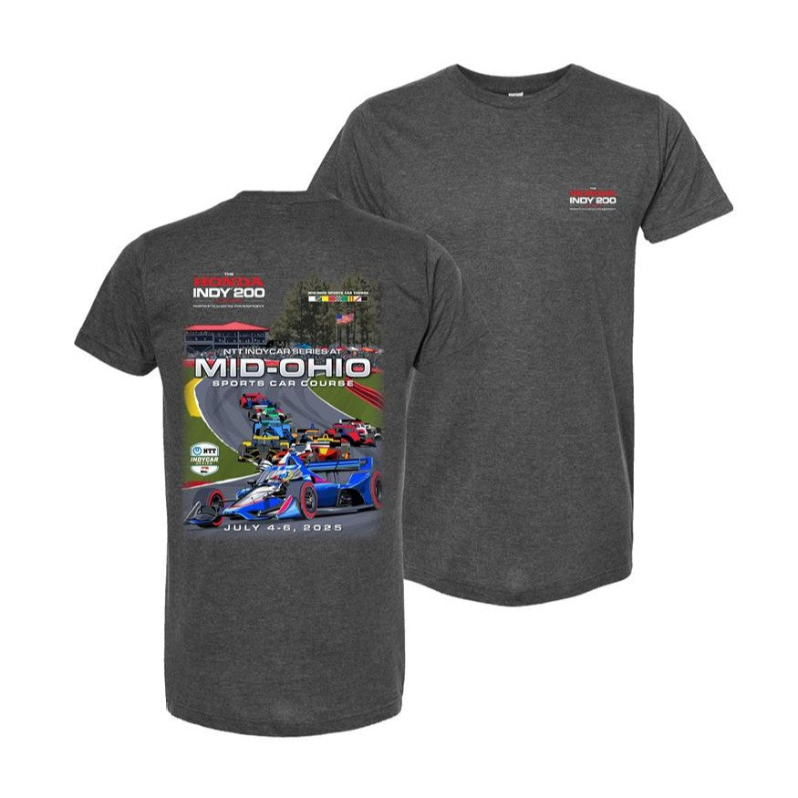 2025 Honda Indy 200 Event Tee - Heather Charcoal