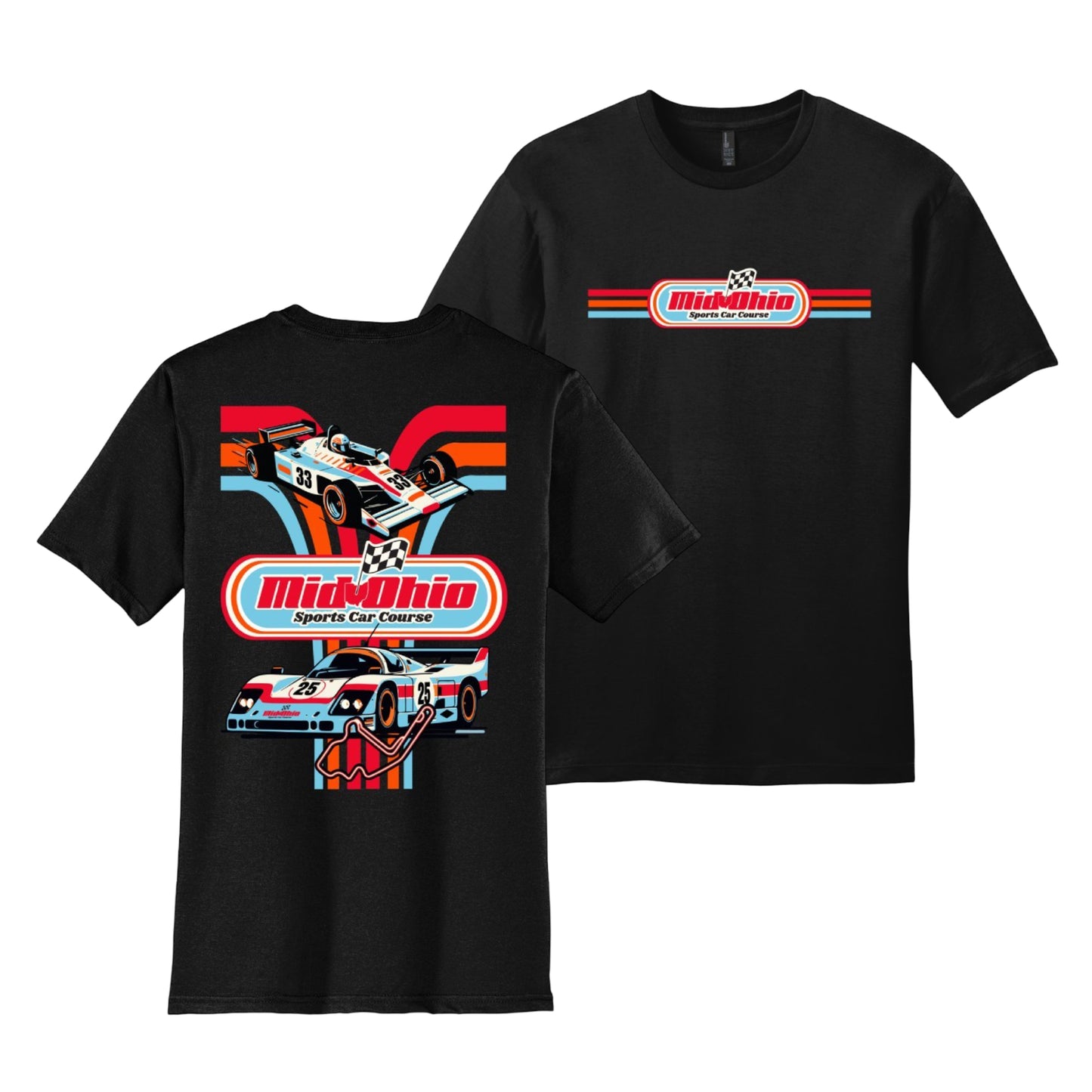 Mid Ohio Vintage INDY/IMSA Tee - Black