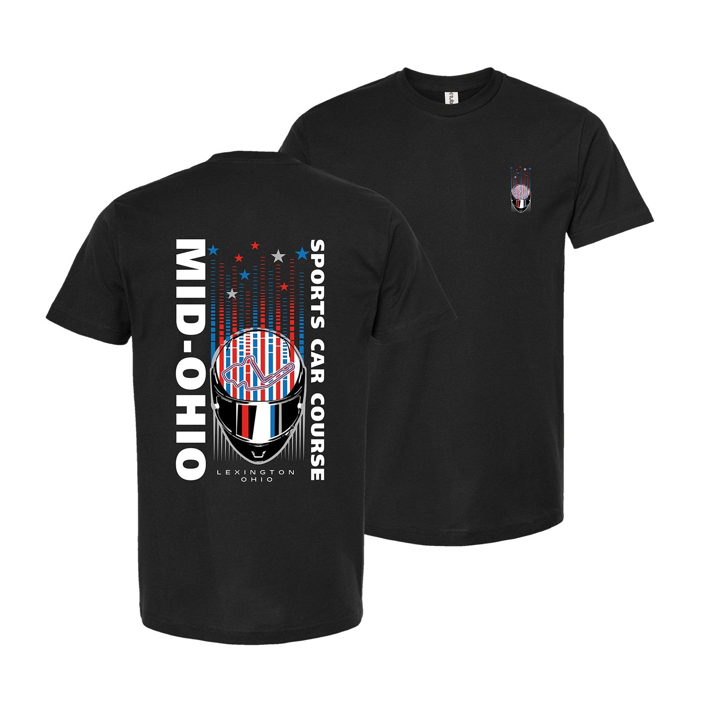 Mid Ohio American Helmet Tee - Black