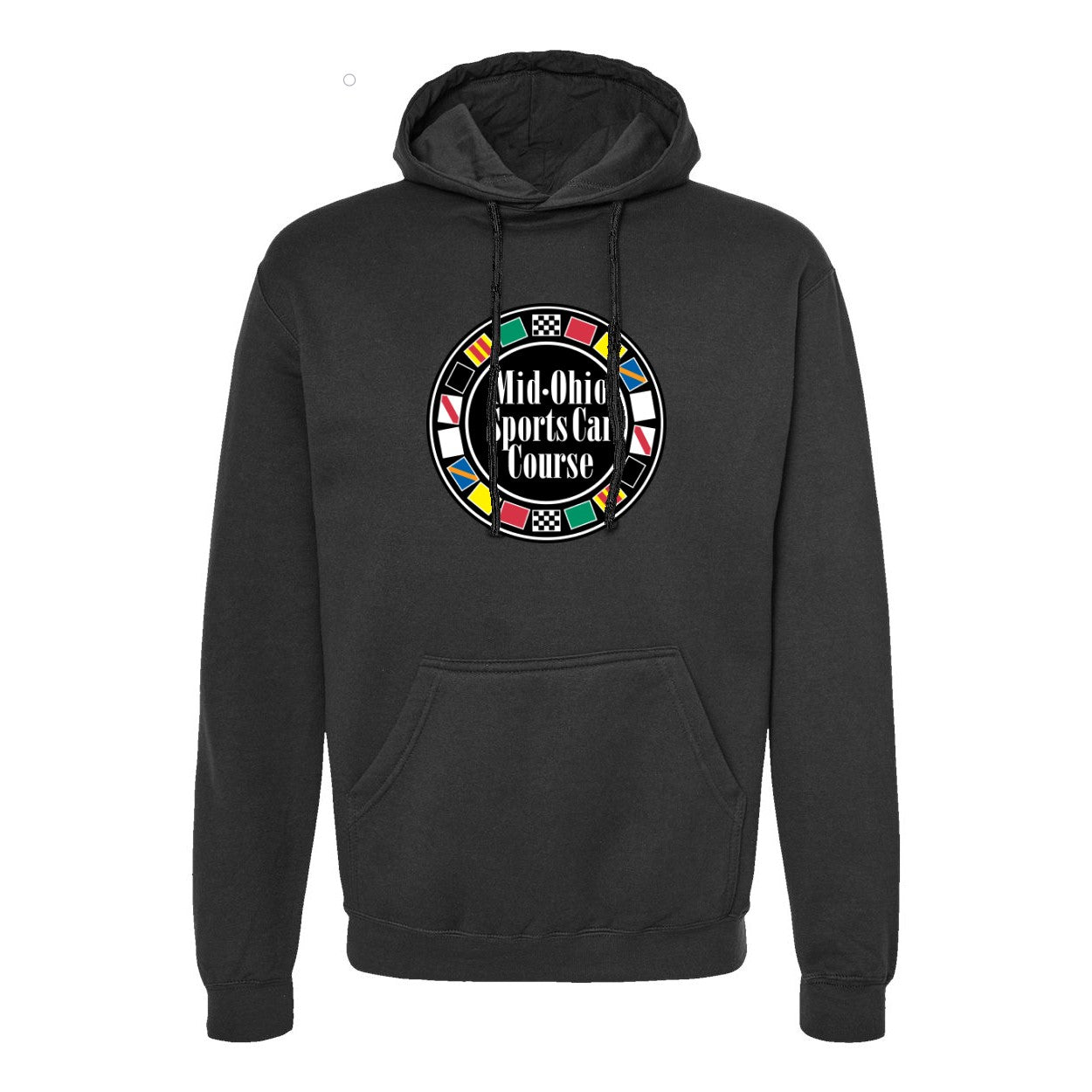 Mid Ohio Circular Flag Hooded Sweatshirt - Black