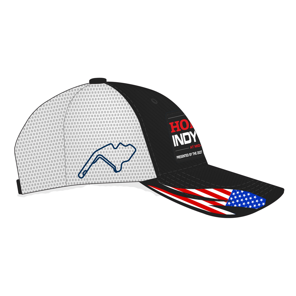 2026 Honda Indy 200 USA Trucker Hat - Black/White