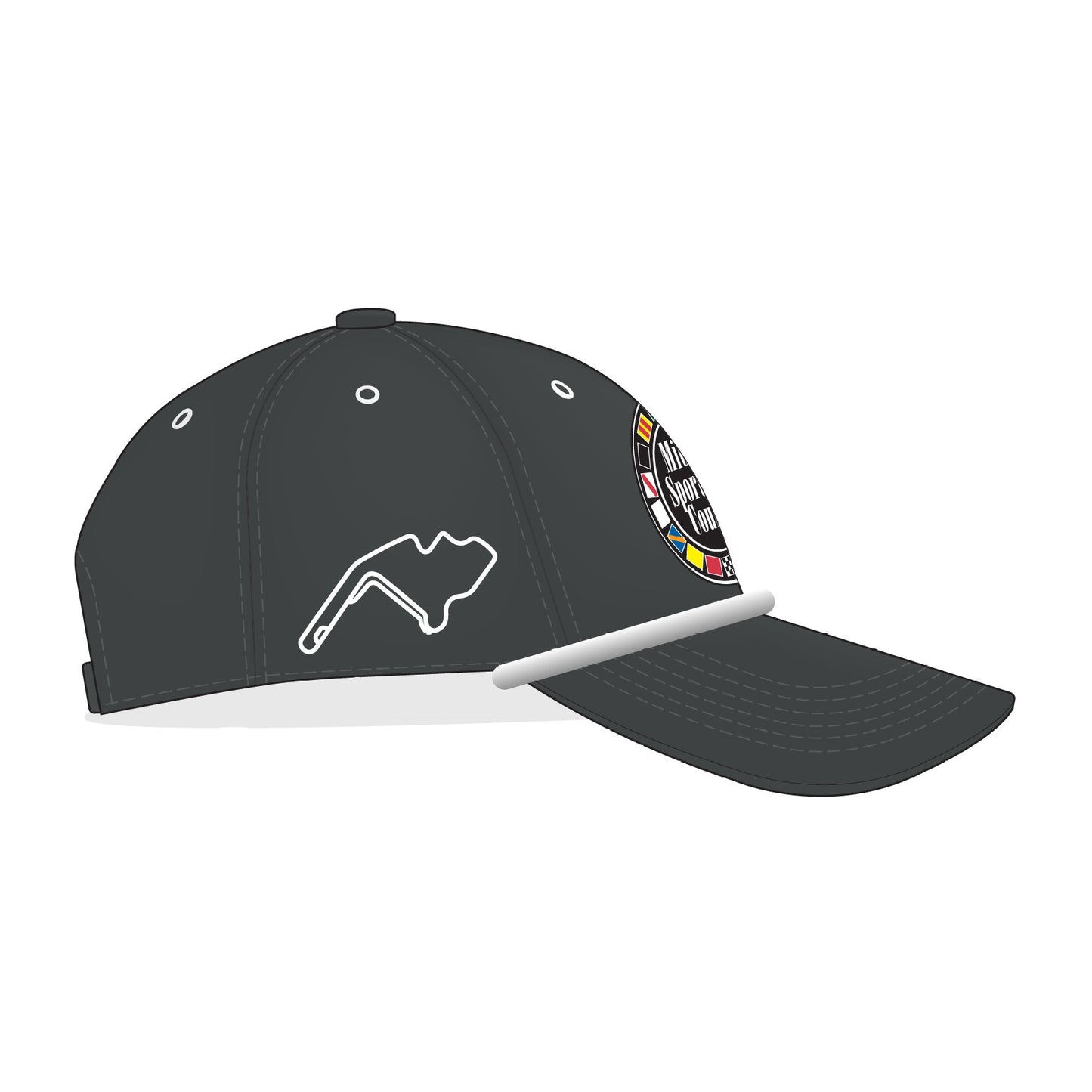 Mid Ohio Performance Hat - Charcoal