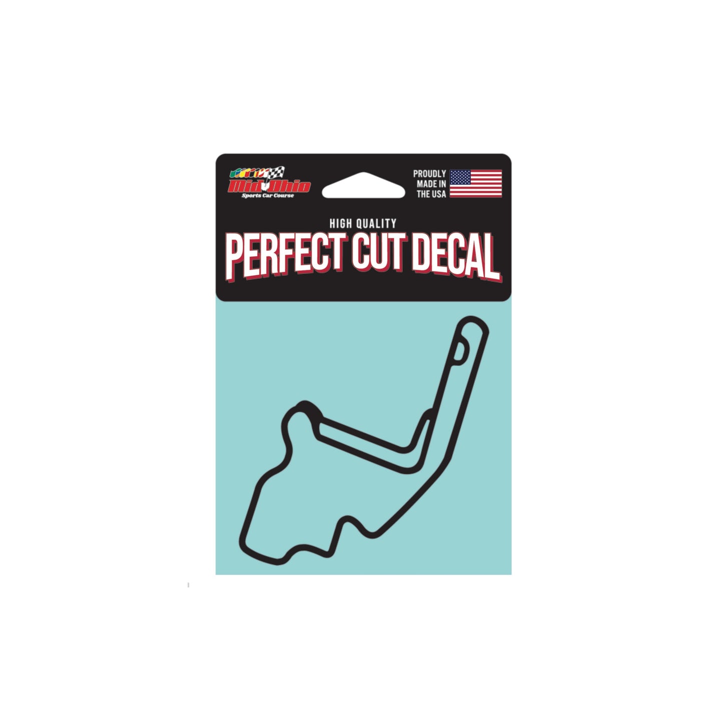 Mid-Ohio Track Outline Black