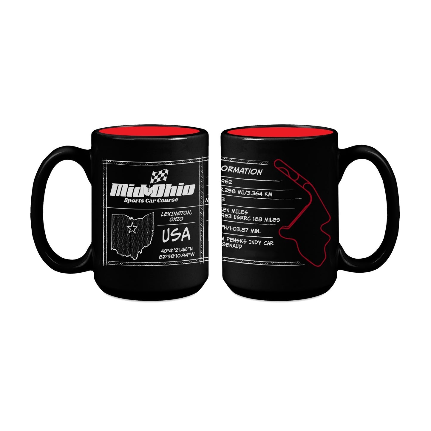 Mid-Ohio Track Details 15oz Coffee Mug