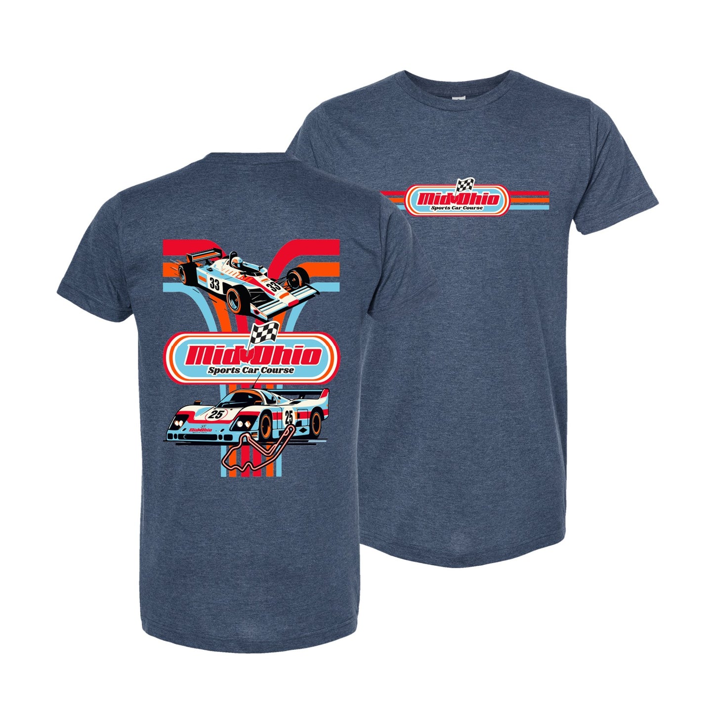 Mid Ohio Vintage INDY/IMSA Tee - Heather Denim