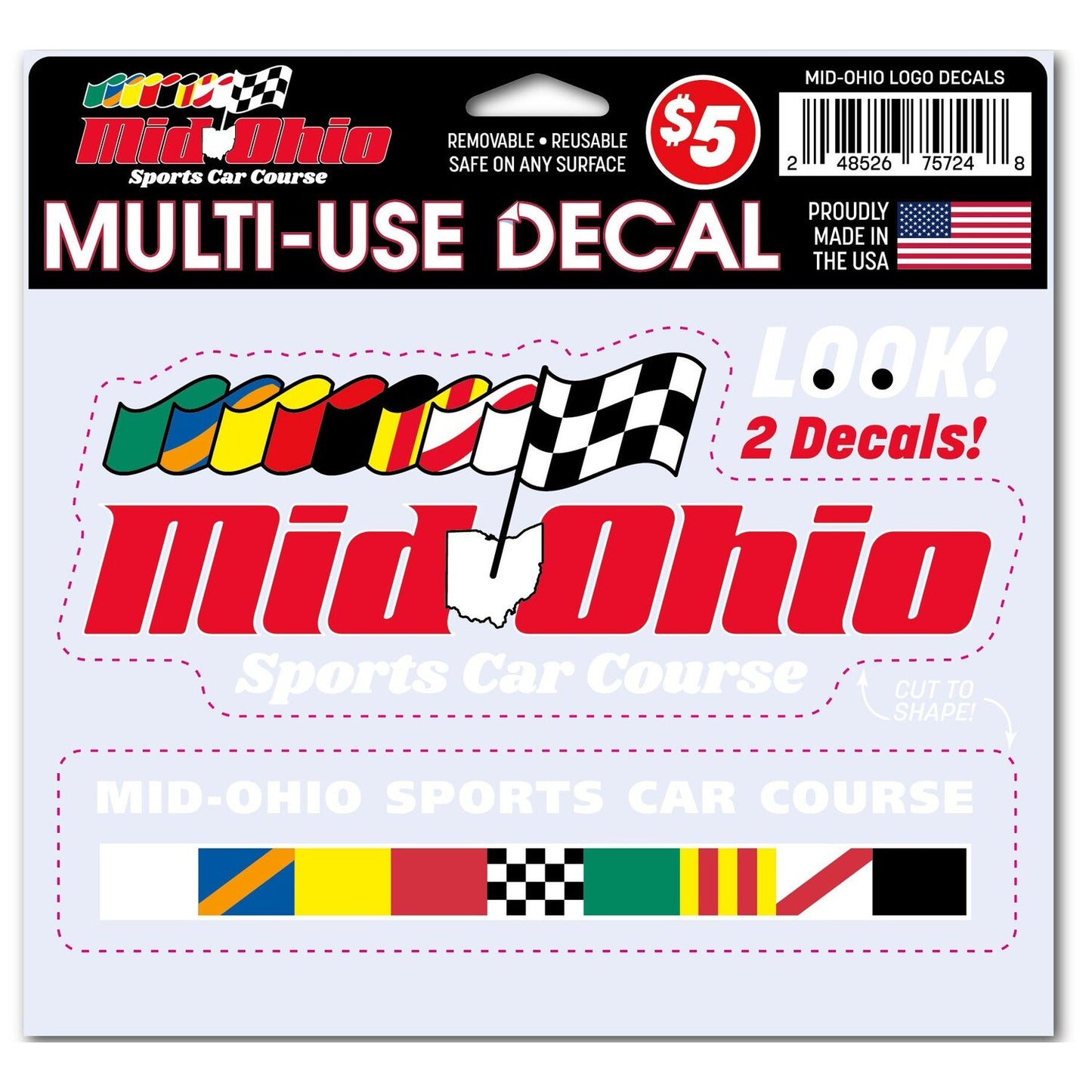 Mid-Ohio Logo Decals - Multi-Use