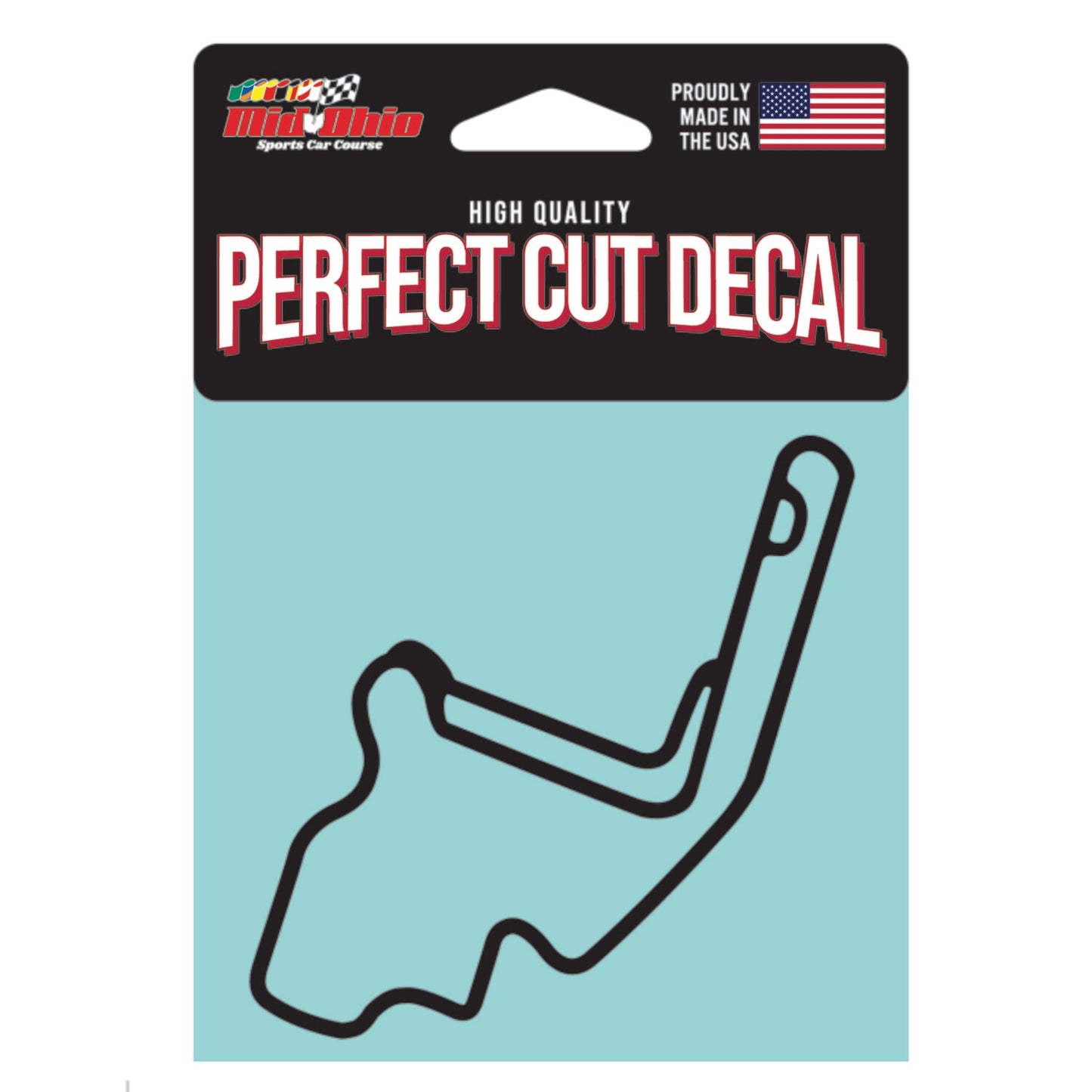 Mid-Ohio Track Outline Black
