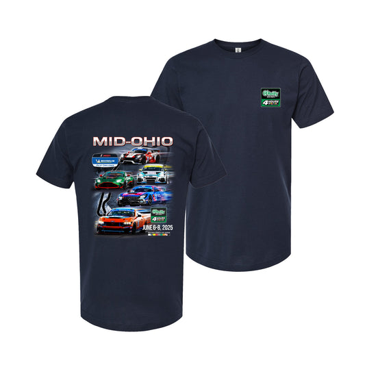 2025 IMSA 4 Hours of Mid Ohio Tee - Navy