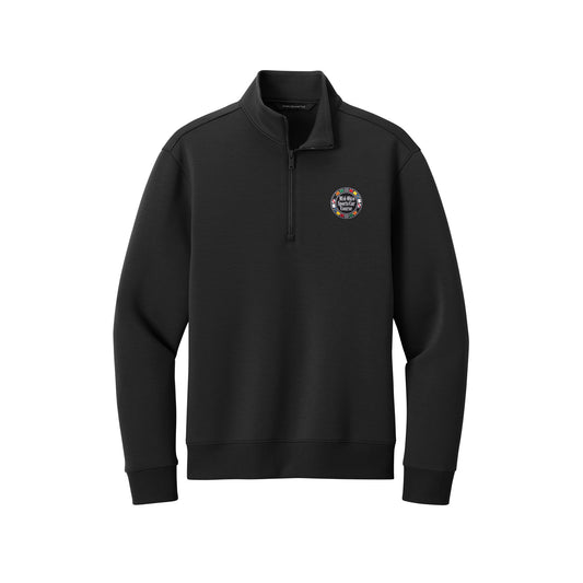 Mid Ohio Circular Flag 1/4 Zip Pullover - Black