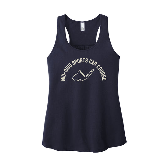 Mid Ohio Ladies Tank Top - Navy