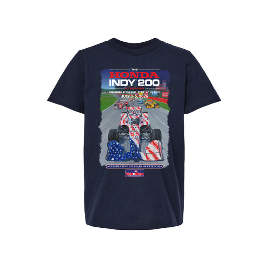 2026 Honda Indy 200 Youth Tee - Navy