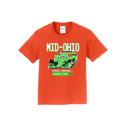 Mid-Ohio 8-Bit Youth Tee - Orange