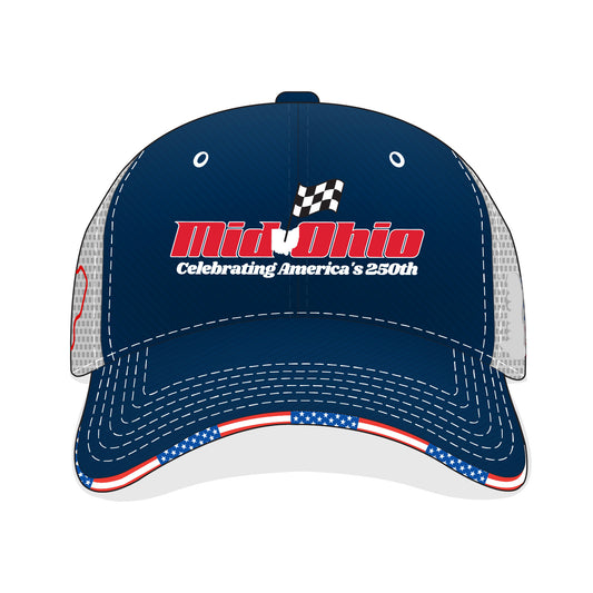 Mid Ohio USA Trucker Hat - Navy/White
