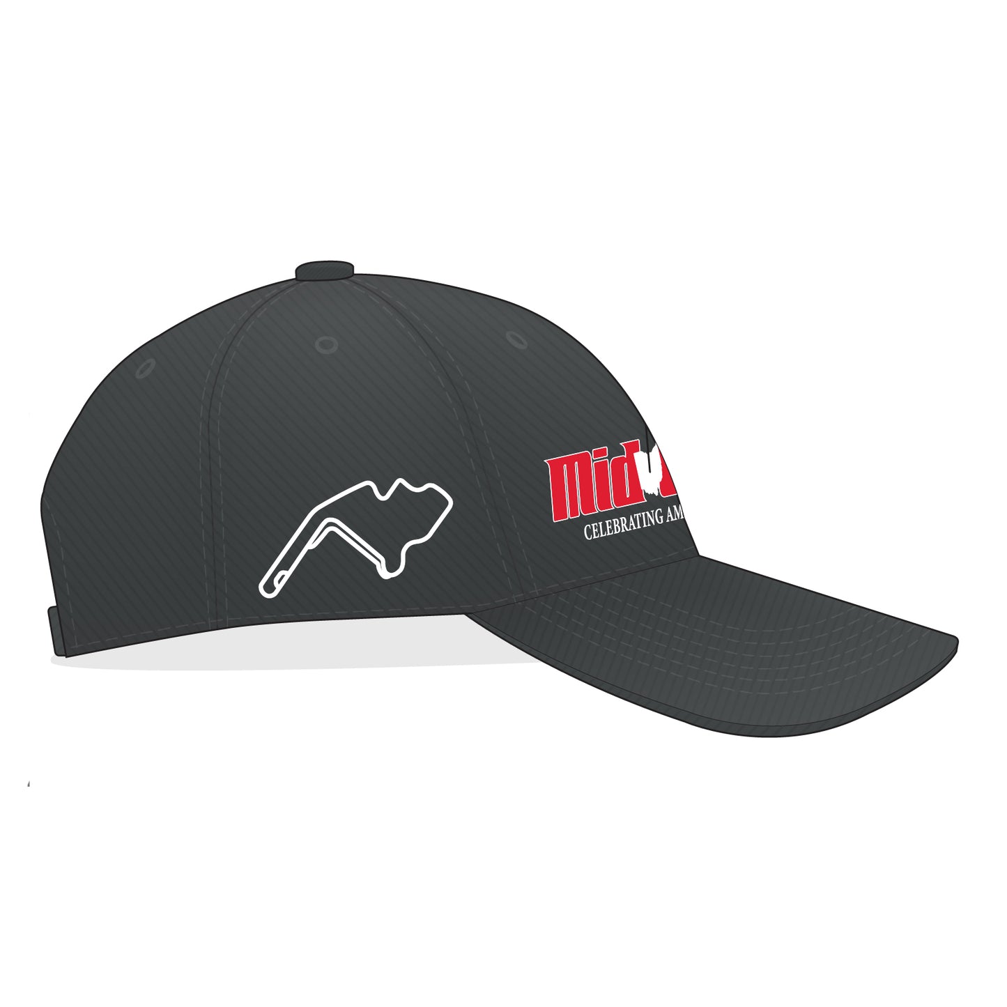 Mid Ohio USA Dad Hat - Charcoal