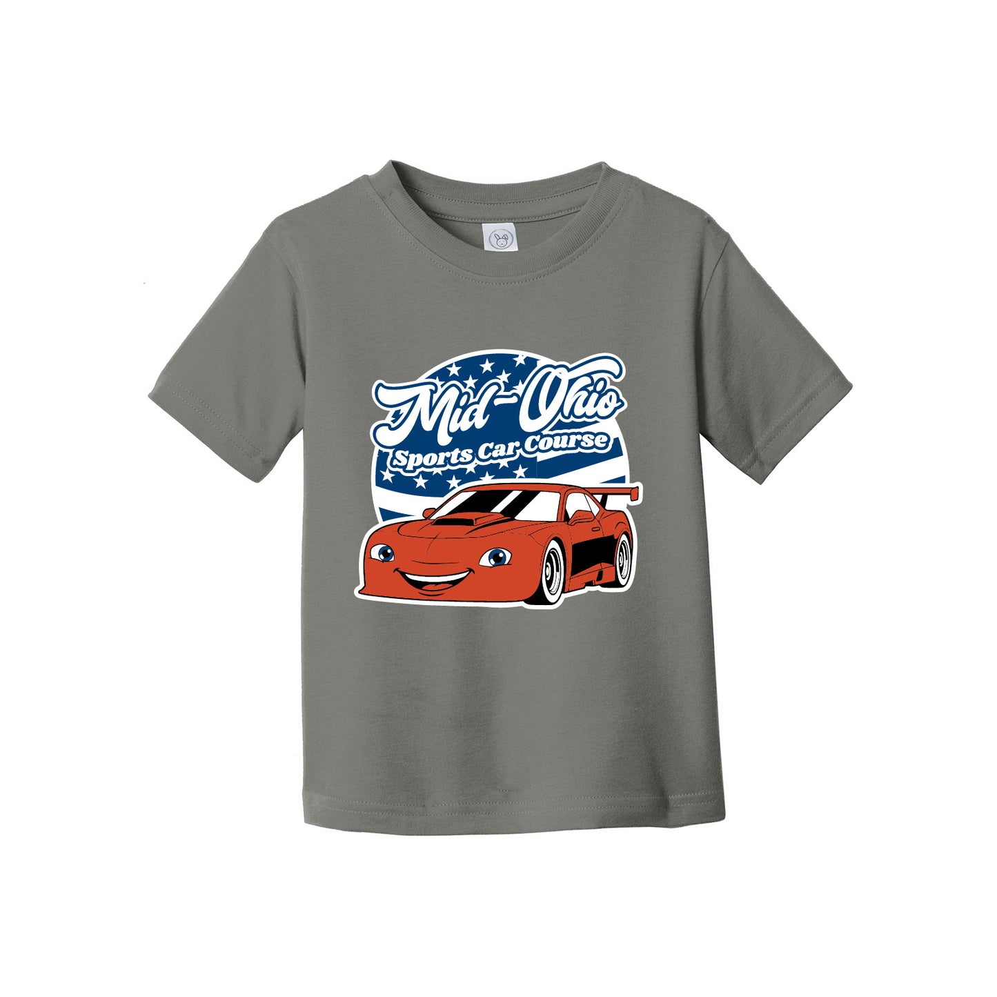 Mid Ohio Cartoon Car Toddler Tee - Charcoal